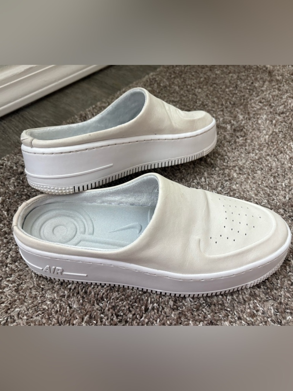Nike Air Force One slip on mule slide platform sneaker ladies size 8.5